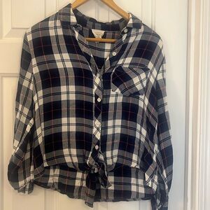 Small soft plaid shirt